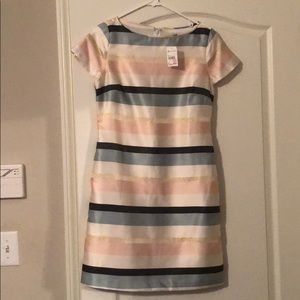 Cute Pink, White, Blue & Gold Dress